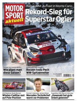 MOTORSPORT aktuell – 26 Januar 2021