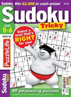 PuzzleLife Sudoku Tricky – January 2021