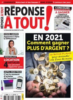 Reponse a tout ! – Janvier 2021