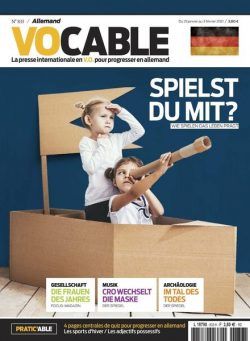 Vocable Allemand – 21 Janvier 2021