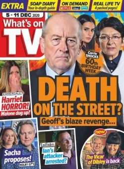 What’s on TV – 05 December 2020