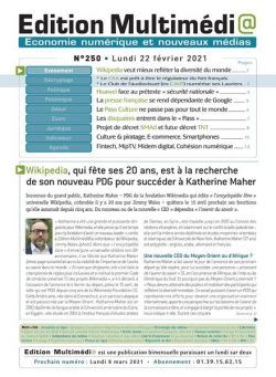 edition Multimedia – 22 Fevrier 2021