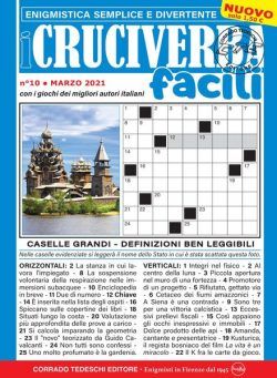 I Cruciverba Facili – marzo 2021