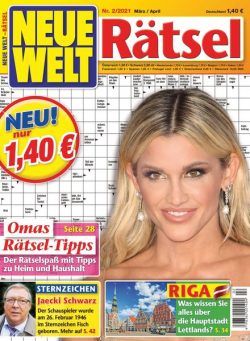 Neue Welt Ratsel – 17 Februar 2021