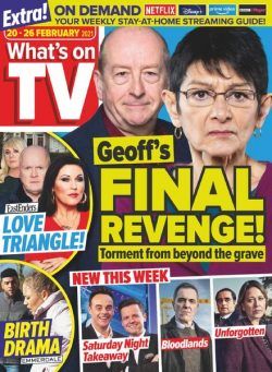 What’s on TV – 20 February 2021