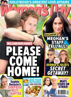 Woman’s Day Australia – March 15, 2021