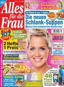 Alles fur die Frau – 31 Marz 2021