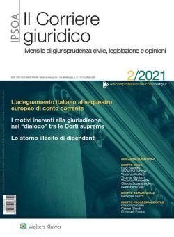 Il Corriere Giuridico – Febbraio 2021