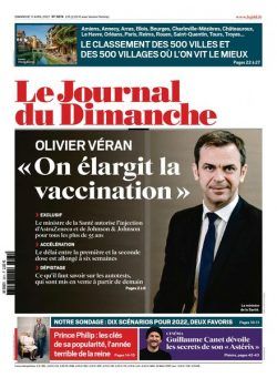 Le Journal du Dimanche – 11 avril 2021