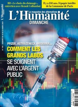 L’Humanite Dimanche – 18 Mars 2021