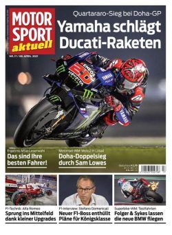 MOTORSPORT aktuell – 05 April 2021