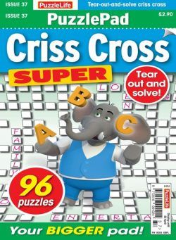 PuzzleLife PuzzlePad Criss Cross Super – 25 March 2021