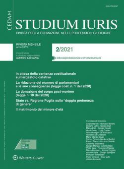 Studium Iuris – Febbraio 2021