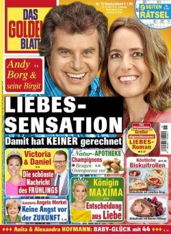 Das Goldene Blatt – 12 April 2021