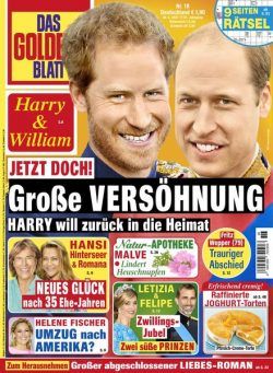 Das Goldene Blatt – 30 April 2021