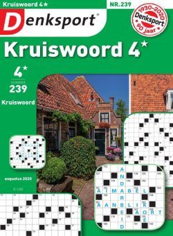 Denksport Kruiswoord 4 – juli 2020