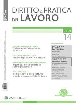 Diritto e Pratica del Lavoro – 10 Aprile 2021