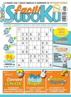 Facili Sudoku – gennaio 2021