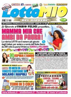 Lottomio del Giovedi – 13 Maggio 2021