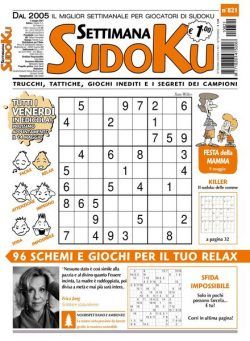 Settimana Sudoku – 05 maggio 2021