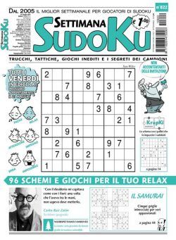 Settimana Sudoku – 12 maggio 2021