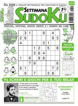 Settimana Sudoku – 21 aprile 2021