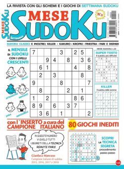 Settimana Sudoku Mese – 15 dicembre 2020