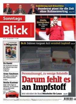 SonntagsBlick – 25 April 2021