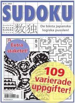 Sudoku Frossa – 22 april 2021