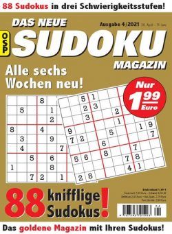 Das Neue Sudoku – Nr.4 2021