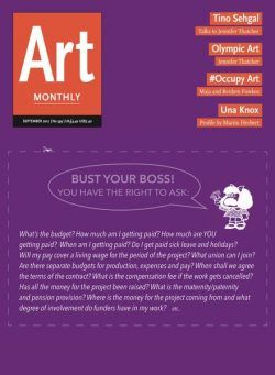 Art Monthly – September 2012