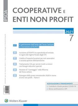 Cooperative e enti non profit – Luglio 2021