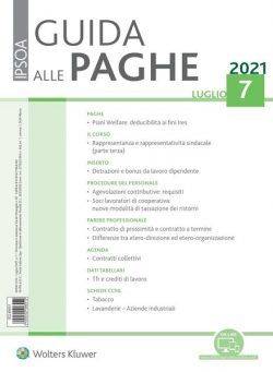 Guida alle paghe – Luglio 2021