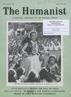 New Humanist – The Humanist, November 1962