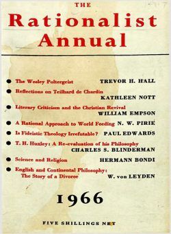 New Humanist – The Rationalist Annual, 1966