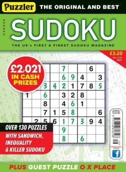 Puzzler Sudoku – June 2021