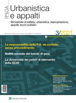 Urbanistica e appalti – Giugno 2021