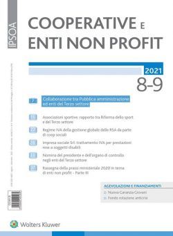 Cooperative e enti non profit – Agosto-Settembre 2021