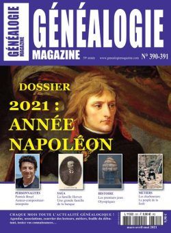 Genealogie – Mars-Mai 2021