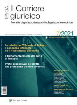 Il Corriere Giuridico – Luglio 2021