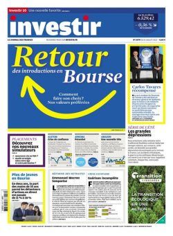 Investir – 10 Juillet 2021