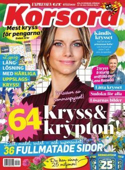 Korsord – 12 juli 2021