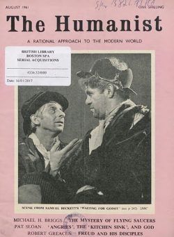 New Humanist – The Humanist, August 1961