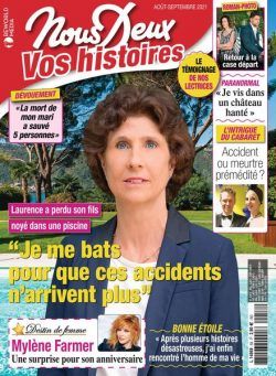 Nous Deux Vos Histoires – Aout-Septembre 2021