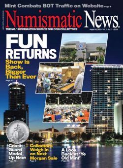 Numismatic News – August 10, 2021