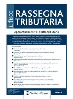 Rassegna Tributaria – Maggio-Giugno 2021