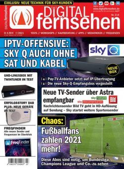 Digital Fernsehen – 13 August 2021