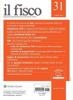 il fisco – 2 Agosto 2021