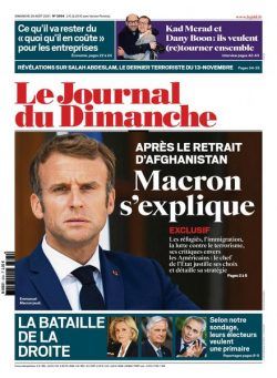 Le Journal du Dimanche – 29 aout 2021