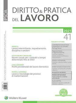 Diritto e Pratica del Lavoro – 23 Ottobre 2021